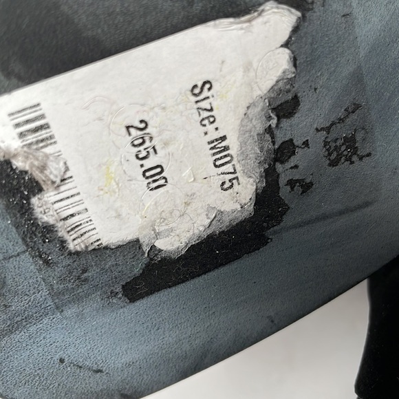 7.5 EILEEN FISHER SHOE BOOTS Black Suede Cross Strap Back Zip Block Heel Booties - Picture 4 of 14